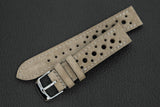 The House Of Straps | Italian Suede Light Taupe Racing Leather Watch Strap