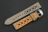 The House Of Straps | Italian Suede Light Taupe Racing Leather Watch Strap