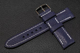 The House Of Straps | Chevre Sapphire Blue Half Padded Strap