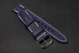 The House Of Straps | Chevre Sapphire Blue Half Padded Strap