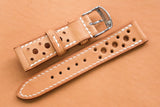 The House Of Straps | Horween Essex Natural Racing Leather Watch Strap