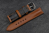 Barenia Tan Half Padded Leather Watch Strap