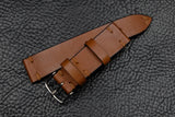 Barenia Tan Side Stitch Leather Watch Strap