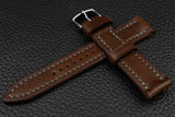 THOS Italian Chocolate Leather Watch Strap