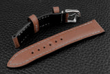 Italian Salmon Pink Half Padded Leather Watch Strap