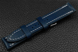 THOS Italian Blue Leather Watch Strap