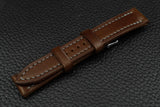 THOS Italian Chocolate Leather Watch Strap