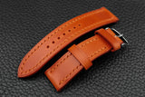 THOS Italian Orange Leather Watch Strap