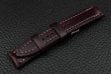 THOS Italian Purple Leather Watch Strap