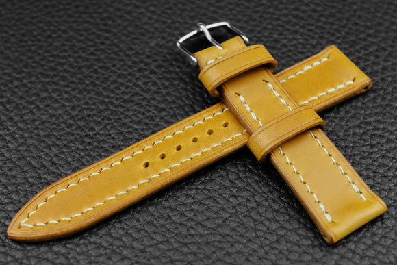 THOS Italian Yellow Leather Watch Strap