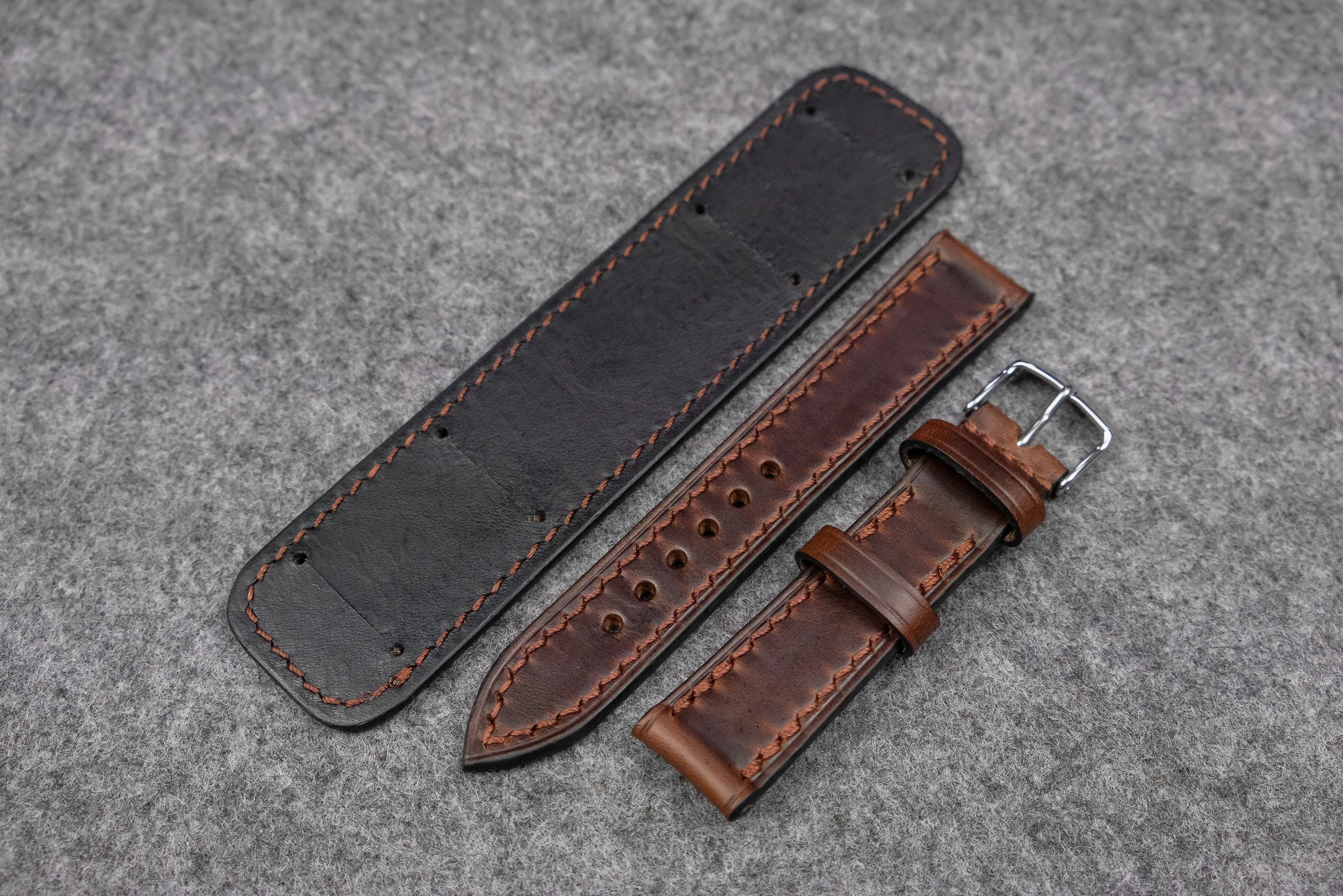 Chronograph Paul Newman Rolex Bund Strap Horween Chromexcel Brown