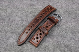 Horween Chromexcel Brown Racing Leather Watch Strap