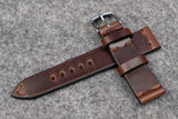 Horween Chromexcel Brown Side Stitch Leather Watch Strap
