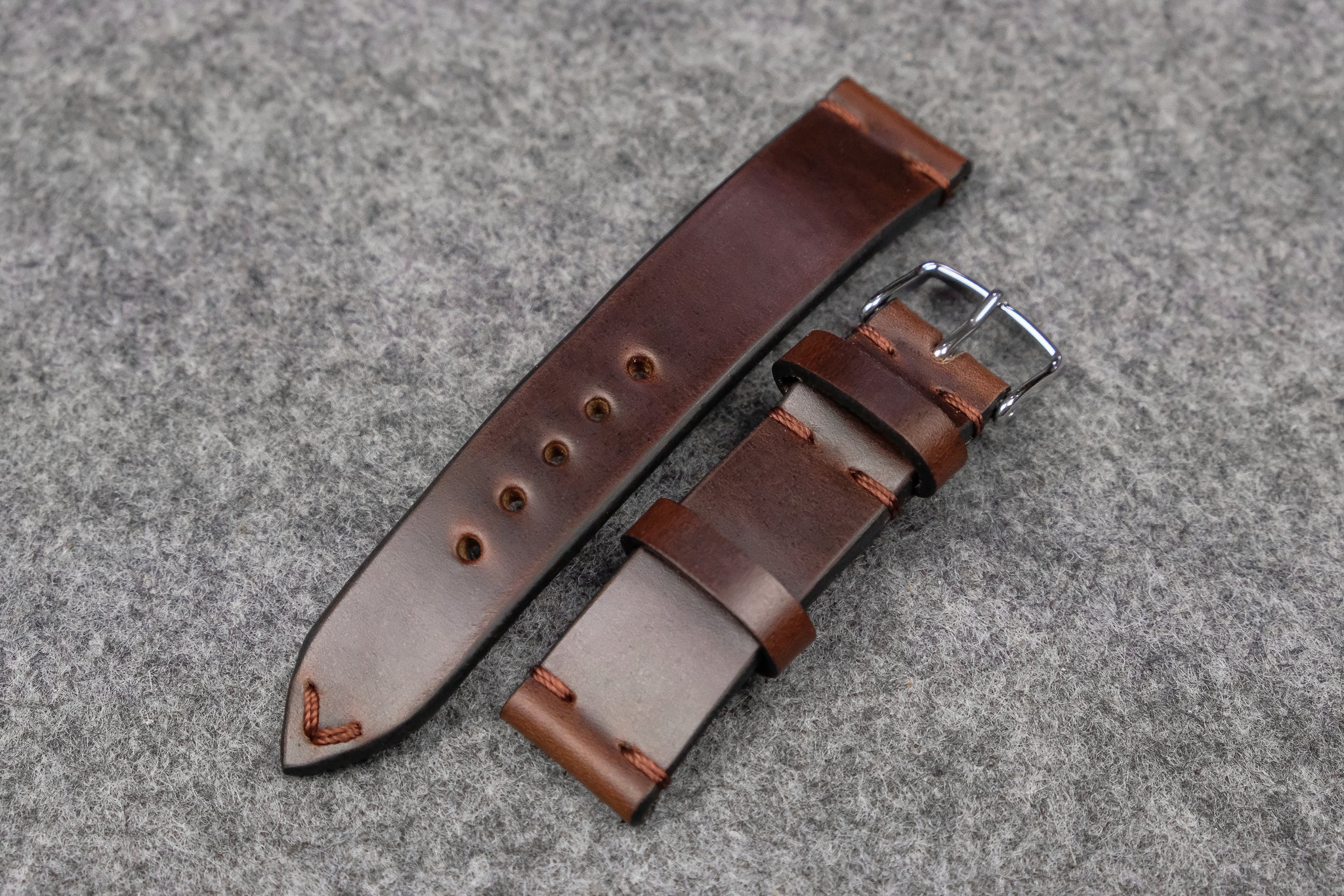 HBO Cinemax Vintage Logo Watch — Brown Leather Strap Siena Cognac Brown Leather Watch Strap - Jubilee Edition main image 3