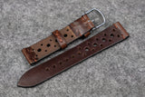 Horween Chromexcel Brown Unlined Racing Leather Watch Strap