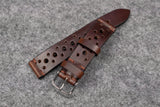 Horween Chromexcel Brown Unlined Racing Leather Watch Strap