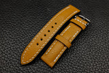 Alran Chevre Mustard Half Padded Leather Watch Strap