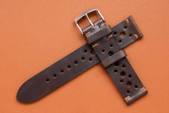 RM: Horween Chromexcel Brown Unlined Racing Watch Strap (20/20)