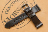 The House Of Straps | Horween Shell Cordovan Armagnac Unlined Top Stitch Watch Strap