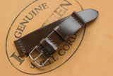 The House Of Straps | Horween Shell Cordovan Armagnac Unlined Top Stitch Watch Strap