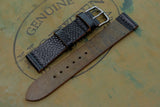 RM: Horween Shell Cordovan Black Basketball Unlined Top Stitch Strap (20/18)
