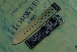 RM: Horween Shell Cordovan Black Unlined Racing Strap (20/18)