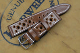 Horween Shell Cordovan Bourbon Racing Leather Watch Strap