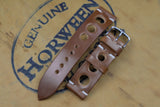 Horween Shell Cordovan Bourbon Unlined Rally Leather Watch Strap