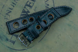 Horween Shell Cordovan Dark Green Rally Leather Watch Strap