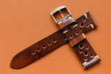 RM: Horween Shell Cordovan Marbled Colour 8 Unlined Racing Watch Strap (20/18)