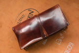 Horween Shell Cordovan Marbled Colour 8 Dual Watch Pouch