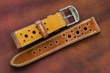 Horween Shell Cordovan Marbled Colour 8 Racing Leather Watch Strap