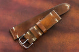 Horween Shell Cordovan Marbled Colour 8 Side Stitch Leather Watch Strap