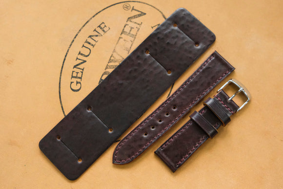 The House Of Straps | Horween Shell Cordovan Tumbled Colour 8 Newman Bund Strap