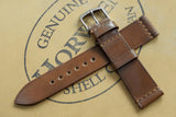 RM: Horween Shell Cordovan Bourbon Unlined Top Stitch Strap (20/18)