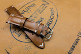 Horween Shell Cordovan Natural Half Padded SS Leather Watch Strap