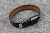 Horween Chromexcel Navy Wide Pass Through Leather Strap