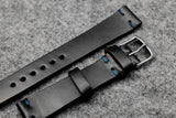 RM: Horween Chromexcel Black Unlined Leather Watch Strap (18/16)