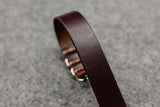 RM: Horween Chromexcel Burgundy 3 Ring Pass Through Leather Strap (18)