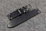 Horween Chromexcel Navy Side Stitch Leather Watch Strap