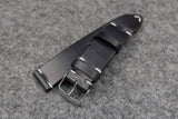 Horween Chromexcel Navy Side Stitch Leather Watch Strap