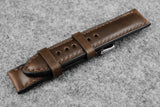Horween Chromexcel Natural Full Padded Leather Watch Strap