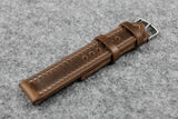 Horween Chromexcel Natural Full Stitch Leather Watch Strap