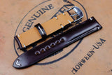 Horween Shell Cordovan Colour 8 Half Padded SS Leather Watch Strap