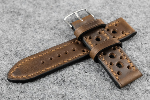 Horween Chromexcel Natural Racing Leather Watch Strap