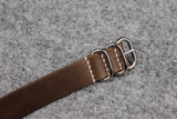 Horween Chromexcel Natural 3 Ring Pass Through Leather Strap