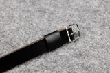 Horween Chromexcel Black Wide Pass Through Leather Strap