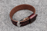 Horween Chromexcel Burgundy Wide Pass Through Leather Strap