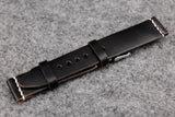THOS Horween Chromexcel Black Unlined Leather Watch Strap