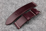 THOS Horween Chromexcel Burgundy Unlined Leather Watch Strap
